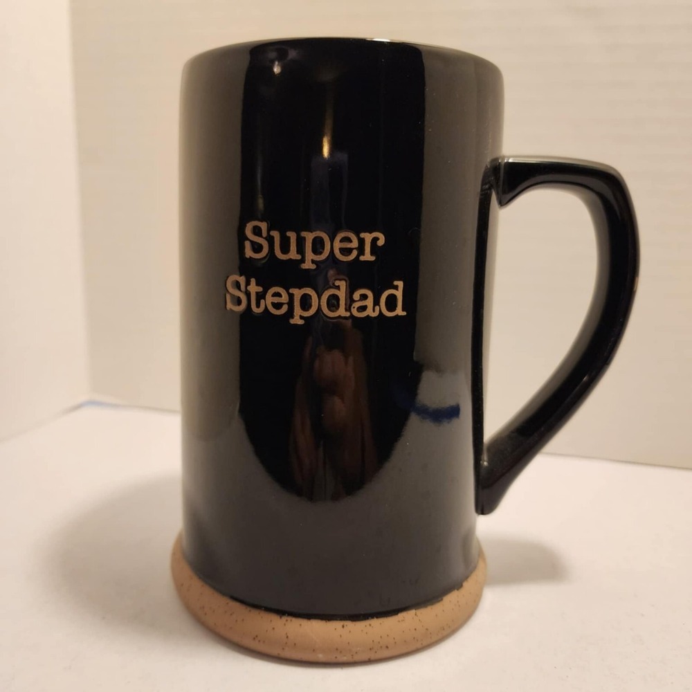Super Stepdad Black Best Friends Collection Ultra Tall Ceramic Mug